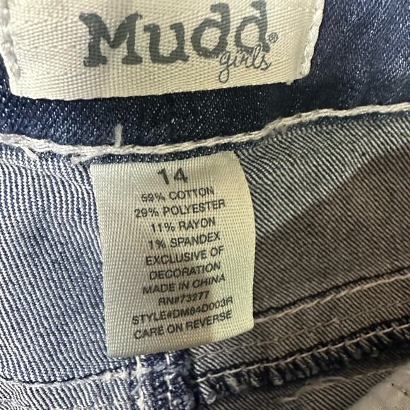Mudd Girls Skinny Boot Mid Rise Dark Wash Jean NEW - Picture 7 of 9